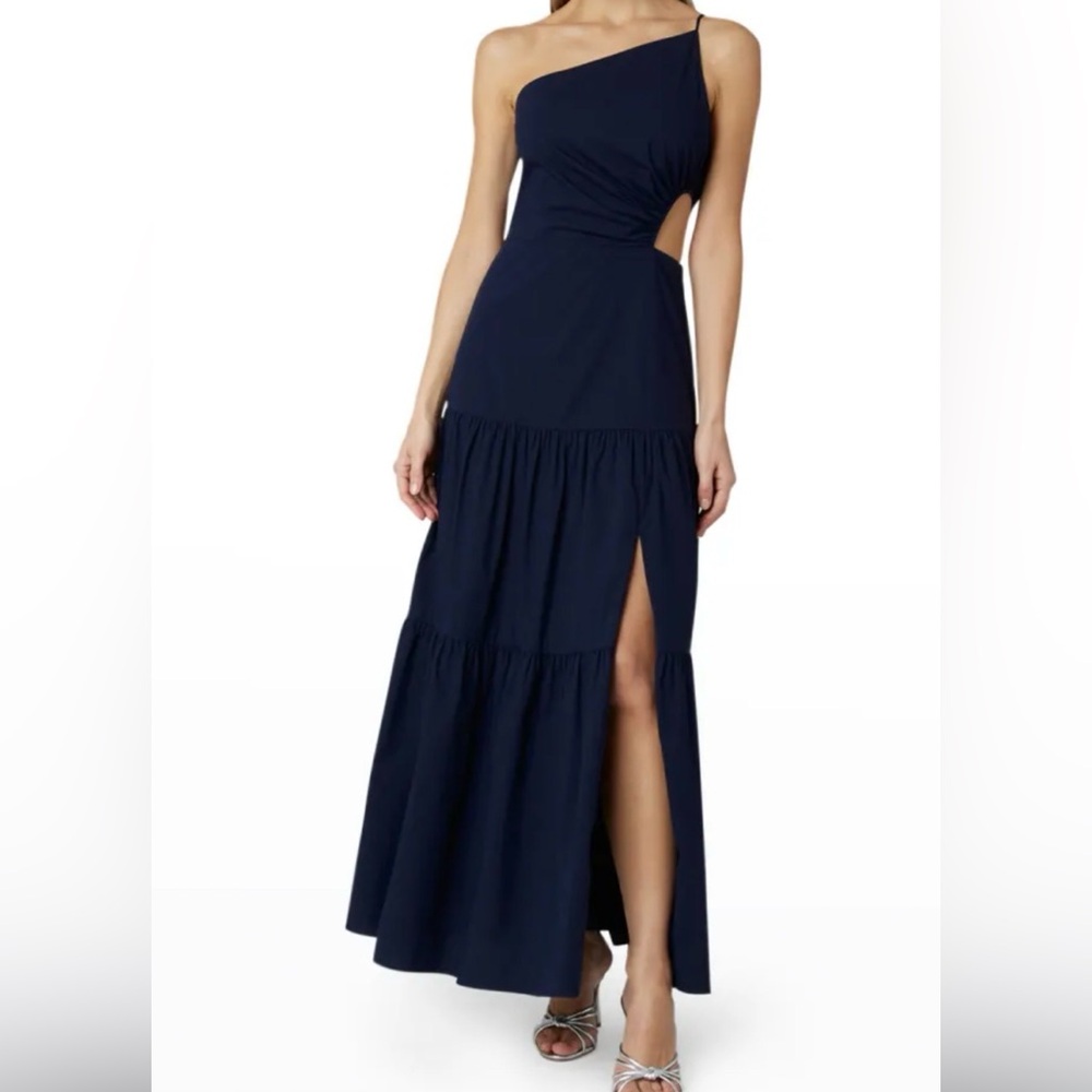 MILLY One Shoulder Cutout Dress